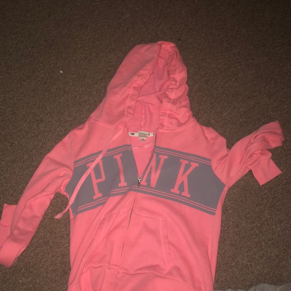 Vs pink zip up